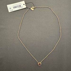 Coach Women's Signature Stone Pendant Necklace in Burgundy